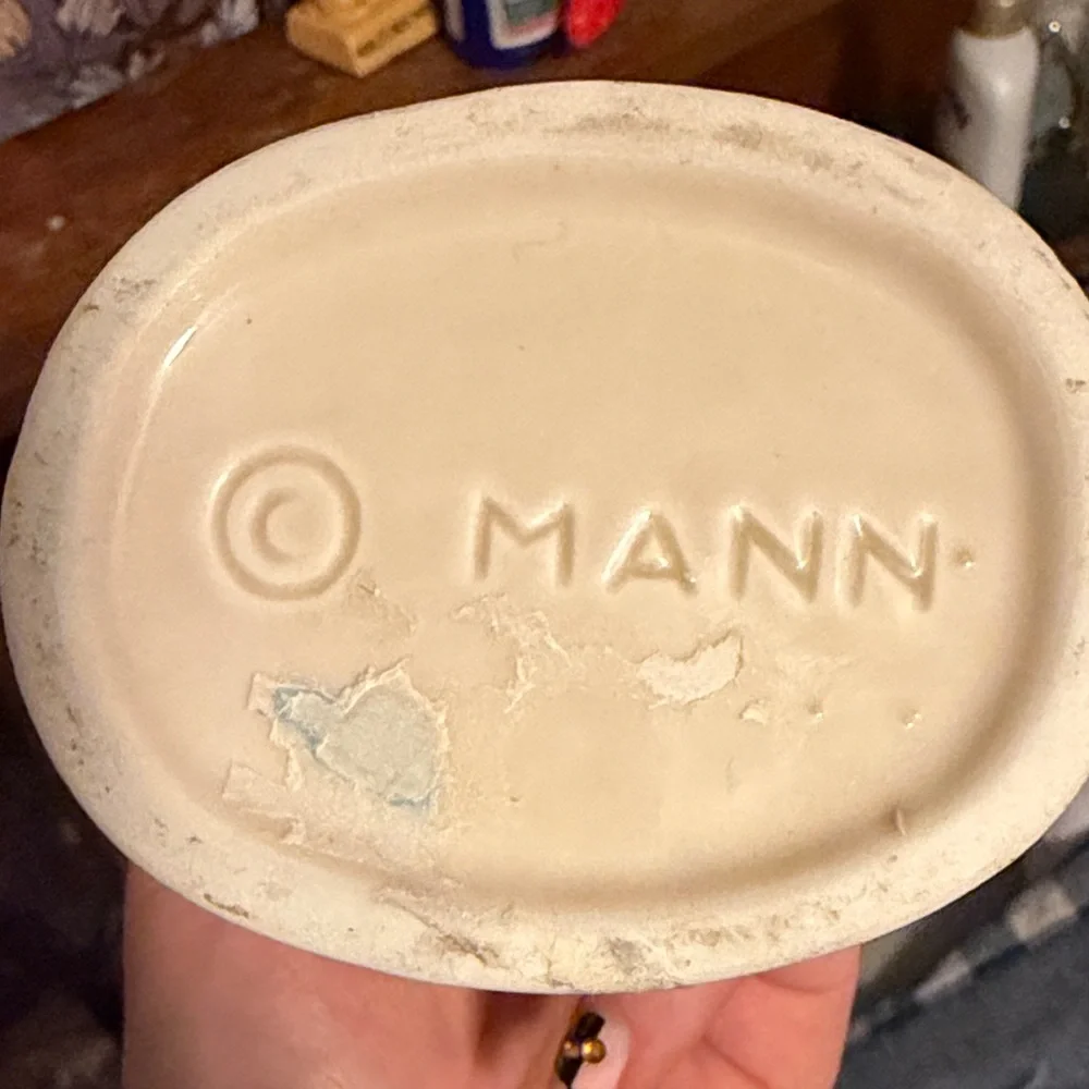 Ceramic Mann Cat Figurine with Tennis Racket